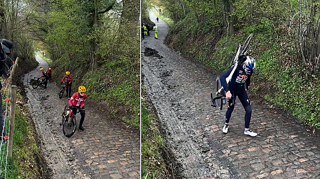 Pozor, klouže to. Nehoda popelářského vozu narušila přípravu na Flandry